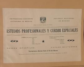 Cartel de la Escuela Nacional de Música de la UNAM
