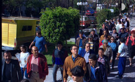 Comitiva de supervisión de obra para el Centro Cultural Los Arquitos