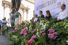 Claudia Patricia Santa-Anna en inauguración