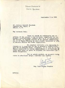 Carta de Luis Ortega Douglas