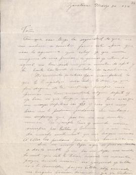 Carta de Ofelia Acevedo