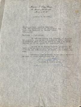 Carta de Nazario S. Ortiz Garza