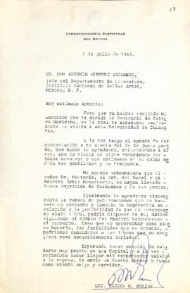 Carta de Manuel E. Russek