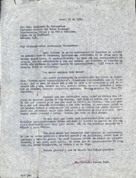 Carta de Salvador Medina Romo