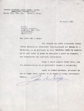 Carta de Jesús Romero Flores