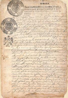 Arrendamiento de Pedro Rincón de Ortega a favor del Capitán Diego Romo de Vivar