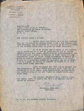 Carta de Francisco Monteverde