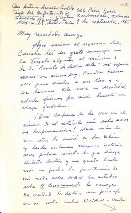 Carta de Boyd G. Carter