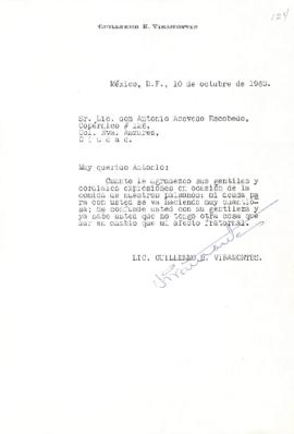 Carta de Guillermo H. Viramontes