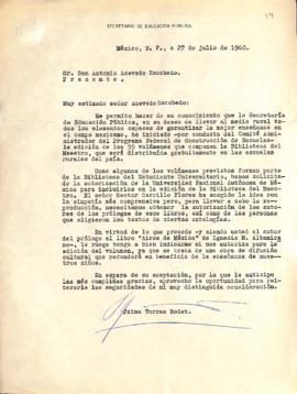 Carta de Jaime Torres Bodet