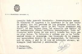 Carta de A. Broissin