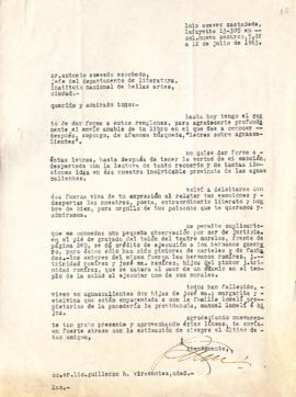 Carta de Luis Aceves Castañeda