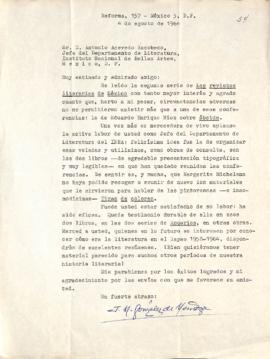 Carta de J.M. González de Mendoza