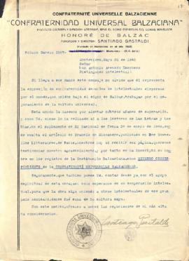 Carta de Santiago Gastaldi