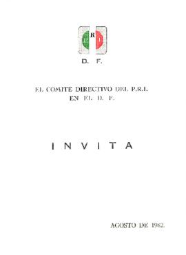 Invitación y programa del concierto homenaje a Manuel M. Ponce