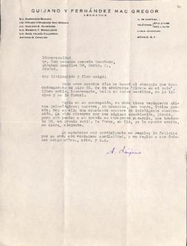 Carta de Alejandro Quijano