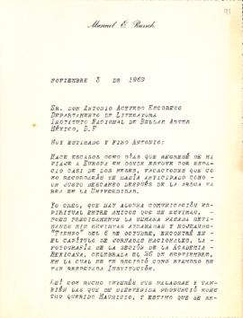 Carta de Manuel E. Russek