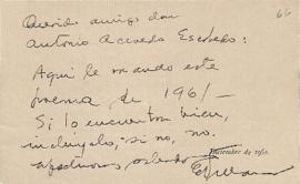 Carta de Eduardo Villaseñor