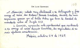 Tarjeta de Luis Garrido