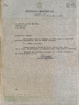 Carta de Amelia Duque Juárez