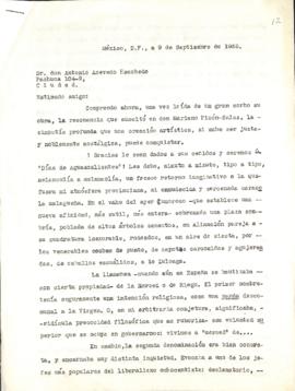 Carta de Manuel Andújar