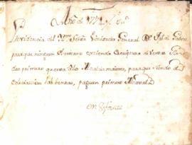 Provición del Visitador General José de Gálvez para que los escribanos no extiendan escrituras de...