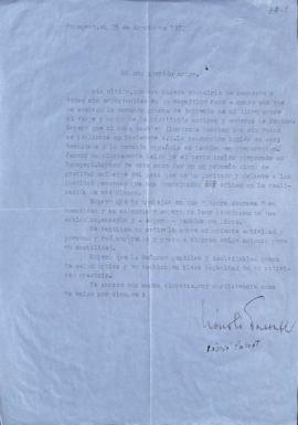 Carta de László Passuth