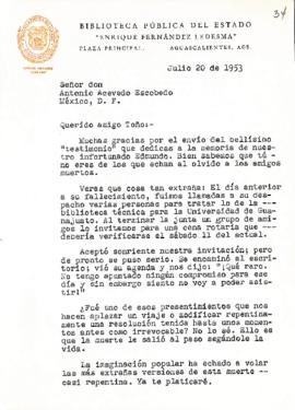 Carta de Francisco Antúnez