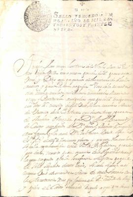 Josepha Flores, esposa legítima de Nicolas Mazias, vecino de la Villa de Aguascalientes, solicita...