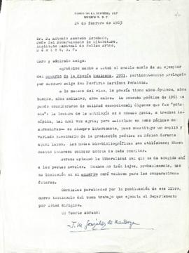 Carta de José María González de Mendoza