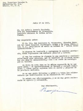 Carta de Francisco Barajas B.