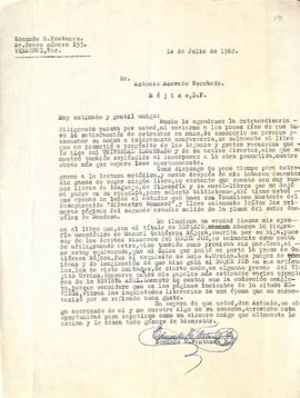 Carta de Edmundo H. Fentanés B.