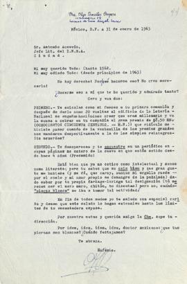 Carta de Olga González Oropeza