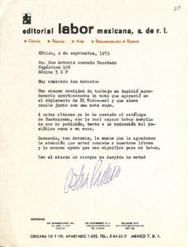 Carta de Cristina de Pacheco