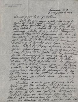 Carta de Octavio León Medellín