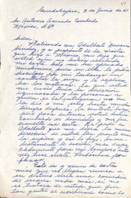 Carta de Paula Alcocer