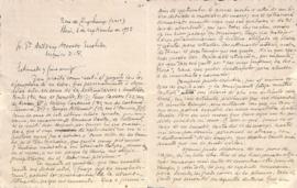 Carta de José María González de Mendoza