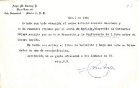 Carta de Ángel M. Garibay R.