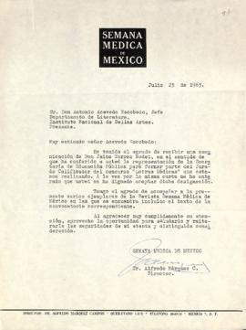 Carta de Alfredo Márquez C.